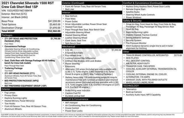 2021 Chevrolet Silverado 1500 RST