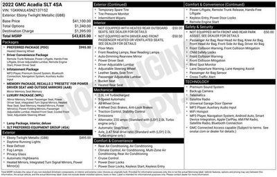 2022 GMC Acadia SLT