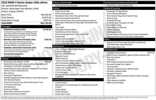 2023 BMW 3 Series 330e xDrive